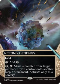 Nesting Grounds (0031) (Borderless) - Edge of Eternities: Stellar Sights (EOS) #31 - Rare Magic: The Gathering Trading Card