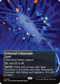Celestial Colonnade (0052) (Borderless) - Edge of Eternities: Stellar Sights (EOS) #52 - Rare Magic: The Gathering Trading Card
