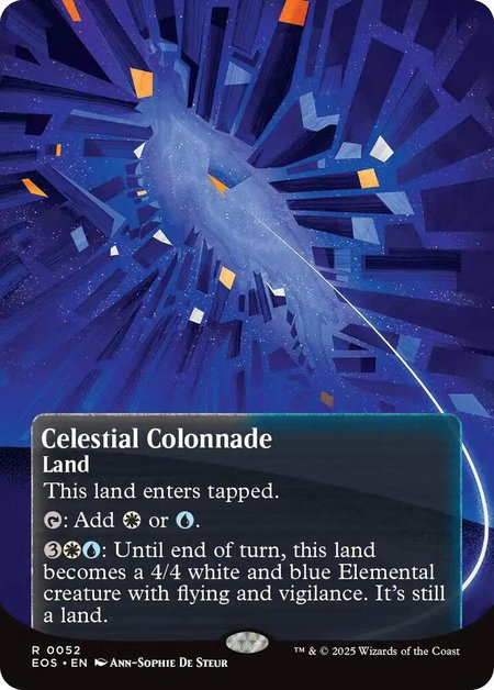 Celestial Colonnade (0052) (Borderless) - Edge of Eternities: Stellar Sights Magic: The Gathering trading card