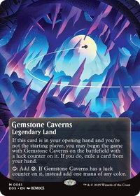 Gemstone Caverns (0061) (Borderless) - Edge of Eternities: Stellar Sights (EOS) #61 - Mythic Magic: The Gathering Trading Card