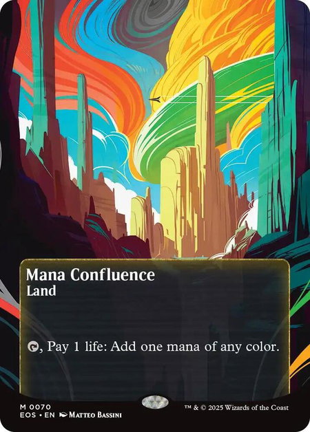 Mana Confluence (0070) (Borderless) - Edge of Eternities: Stellar Sights Magic: The Gathering trading card