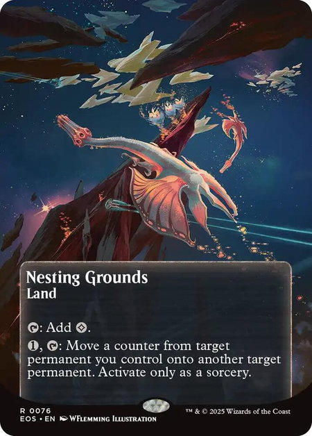 Nesting Grounds (0076) (Borderless) - Edge of Eternities: Stellar Sights Magic: The Gathering trading card
