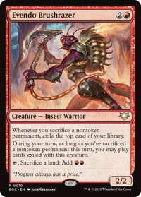 Evendo Brushrazer - Commander: Edge of Eternities (EOC) #10 - Rare Magic: The Gathering Trading Card