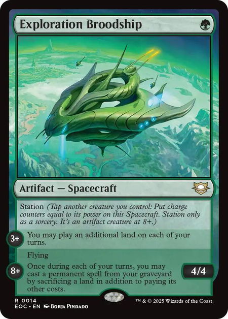 Exploration Broodship - Commander: Edge of Eternities Magic: The Gathering trading card