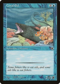 Coral Eel - Portal (POR) #49 - Common Magic: The Gathering Trading Card