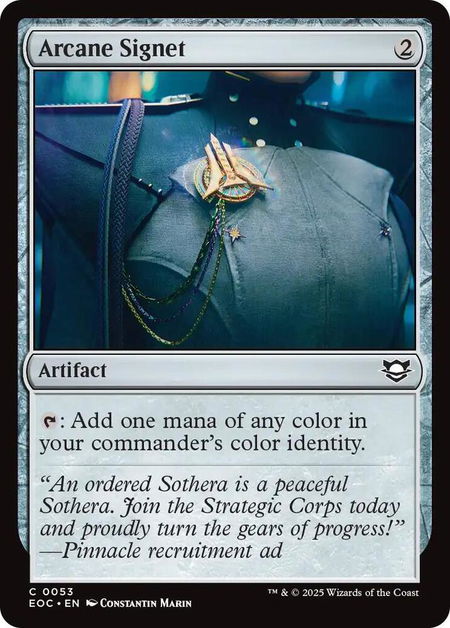 Arcane Signet - Commander: Edge of Eternities Magic: The Gathering trading card