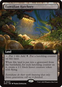 Eumidian Hatchery (Extended Art) - Commander: Edge of Eternities (EOC) #40 - Rare Magic: The Gathering Trading Card