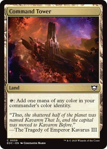 Command Tower - Commander: Edge of Eternities Magic: The Gathering trading card