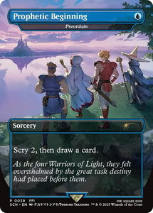 Prophetic Beginning - Preordain - Game Day & Store Championship Promos (GAME) #39 - Promo Magic: The Gathering Trading Card