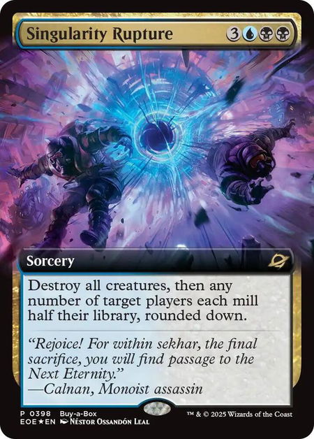 Singularity Rupture (Extended Art) - Buy-A-Box Promos Magic: The Gathering trading card