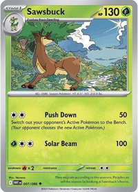 Sawsbuck - SV: White Flare (WHT) #007/086 - Uncommon Pokémon Trading Card