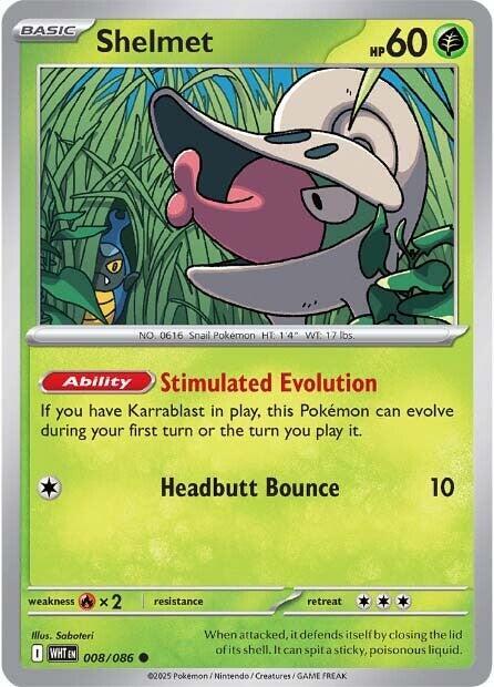 Shelmet - SV: White Flare Pokémon trading card