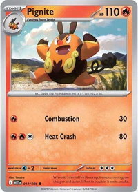 Pignite - SV: White Flare (WHT) #012/086 - Common Pokémon Trading Card