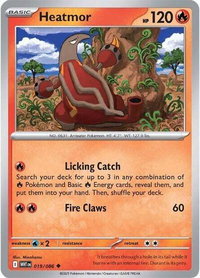 Heatmor - SV: White Flare (WHT) #019/086 - Uncommon Pokémon Trading Card