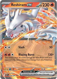 Reshiram ex - SV: White Flare (WHT) #020/086 - Double Rare Pokémon Trading Card