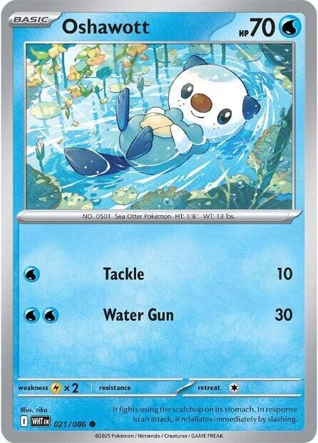 Oshawott trading card from SV: White Flare Oshawott - SV: White Flare Pokémon trading card