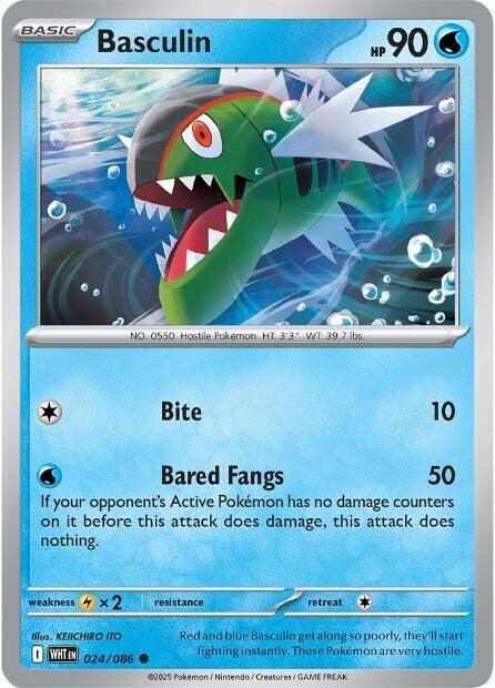 Basculin trading card from SV: White Flare Basculin - SV: White Flare Pokémon trading card