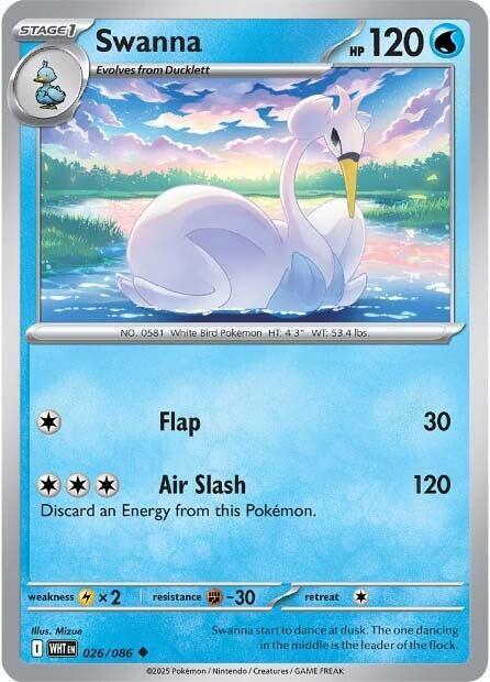 Swanna - SV: White Flare Pokémon trading card