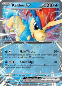 Keldeo ex - SV: White Flare (WHT) #030/086 - Double Rare Pokémon Trading Card