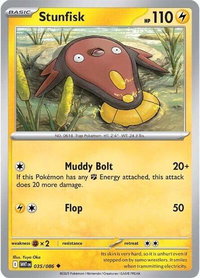 Stunfisk - SV: White Flare (WHT) #035/086 - Uncommon Pokémon Trading Card