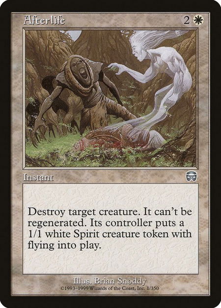 Afterlife - Mercadian Masques Magic: The Gathering trading card