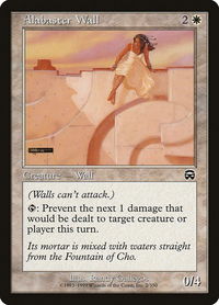 Alabaster Wall - Mercadian Masques (MMQ) #2 - Common Magic: The Gathering Trading Card