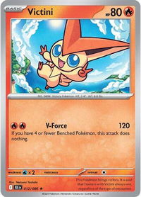 Victini - SV: Black Bolt (BLK) #012/086 - Rare Pokémon Trading Card