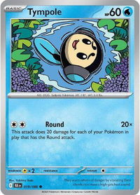 Tympole - SV: Black Bolt (BLK) #019/086 - Common Pokémon Trading Card