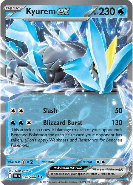 Kyurem ex - SV: Black Bolt Pokémon trading card