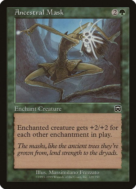 Ancestral Mask - Mercadian Masques Magic: The Gathering trading card