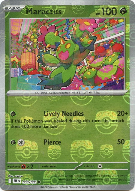 Maractus (Master Ball Pattern) - SV: Black Bolt Pokémon trading card