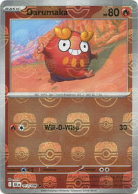 Darumaka (Master Ball Pattern) - SV: Black Bolt (BLK) #013/086 - Common Pokémon Trading Card