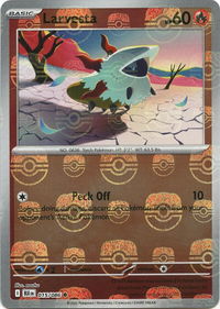 Larvesta (Master Ball Pattern) - SV: Black Bolt (BLK) #015/086 - Common Pokémon Trading Card