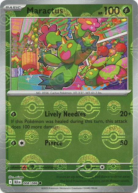 Maractus (Poke Ball Pattern) - SV: Black Bolt Pokémon trading card