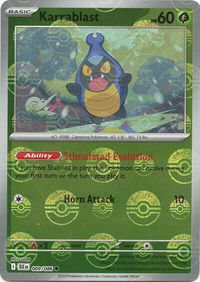 Karrablast (Poke Ball Pattern) - SV: Black Bolt (BLK) #009/086 - Common Pokémon Trading Card