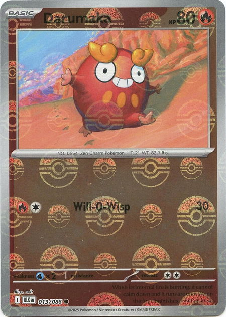 Darumaka (Poke Ball Pattern) - SV: Black Bolt Pokémon trading card