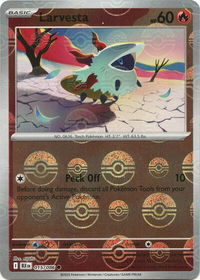 Larvesta (Poke Ball Pattern) - SV: Black Bolt (BLK) #015/086 - Common Pokémon Trading Card