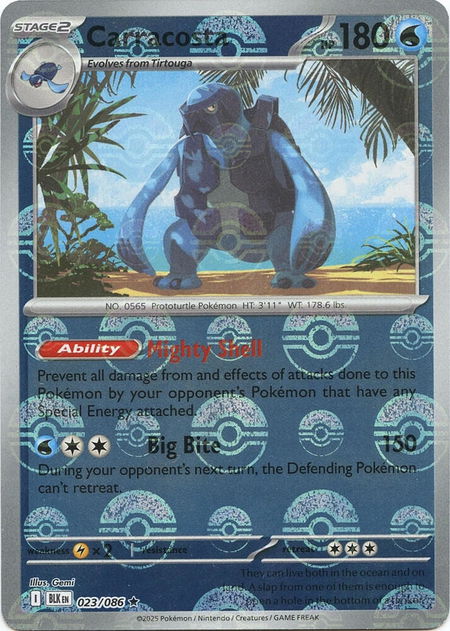 Carracosta (Poke Ball Pattern) - SV: Black Bolt Pokémon trading card