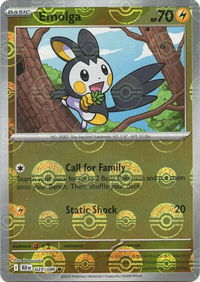 Emolga (Poke Ball Pattern) - SV: Black Bolt (BLK) #029/086 - Common Pokémon Trading Card