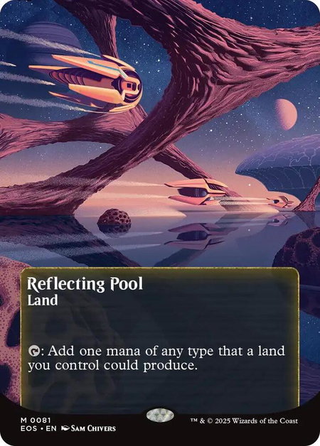 Reflecting Pool (0081) (Borderless) - Edge of Eternities: Stellar Sights Magic: The Gathering trading card