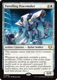 Patrolling Peacemaker - Commander: Edge of Eternities (EOC) #5 - Rare Magic: The Gathering Trading Card