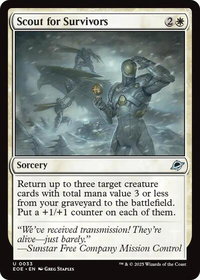 Scout for Survivors - Edge of Eternities (EOE) #33 - Uncommon Magic: The Gathering Trading Card