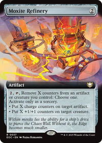 Moxite Refinery (Extended Art) - Commander: Edge of Eternities (EOC) #37 - Rare Magic: The Gathering Trading Card