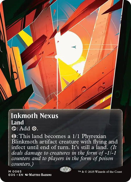 Inkmoth Nexus (0065) (Borderless) - Edge of Eternities: Stellar Sights Magic: The Gathering trading card