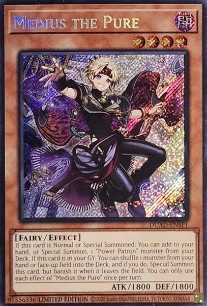 Medius the Pure (DUAD-ENSP1) trading card from Duelist's Advance Medius the Pure (DUAD-ENSP1) - Duelist's Advance YuGiOh trading card