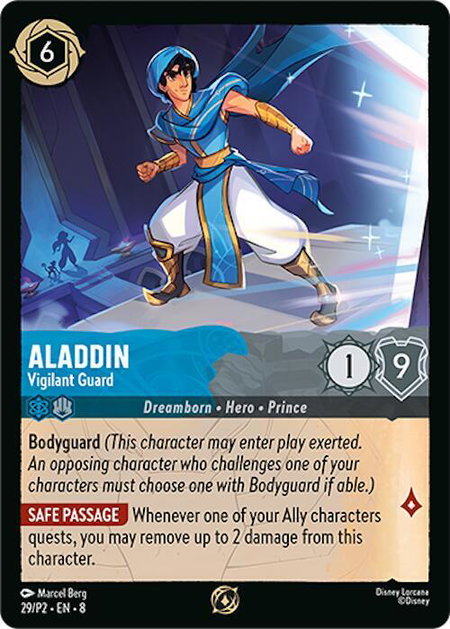 Aladdin - Vigilant Guard - Disney Lorcana Promo Cards Disney Lorcana trading card