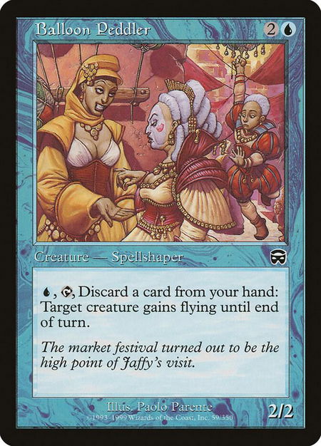 Balloon Peddler - Mercadian Masques Magic: The Gathering trading card