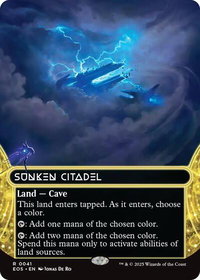 Sunken Citadel (0041) (Borderless) - Edge of Eternities: Stellar Sights (EOS) #41 - Rare Magic: The Gathering Trading Card