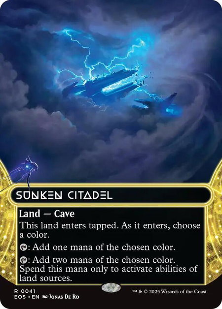 Sunken Citadel (0041) (Borderless) - Edge of Eternities: Stellar Sights Magic: The Gathering trading card