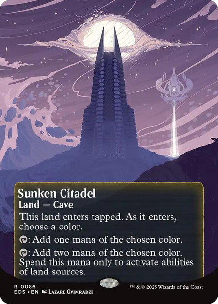 Sunken Citadel (0086) (Borderless) - Edge of Eternities: Stellar Sights Magic: The Gathering trading card